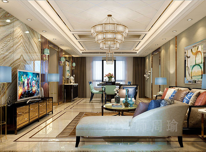 最多美女小屄的黄色网站世纪江尚三室两厅168平装修设计效果欣赏